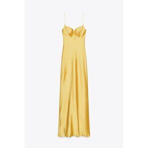 ZARA LONG SATIN DRESS